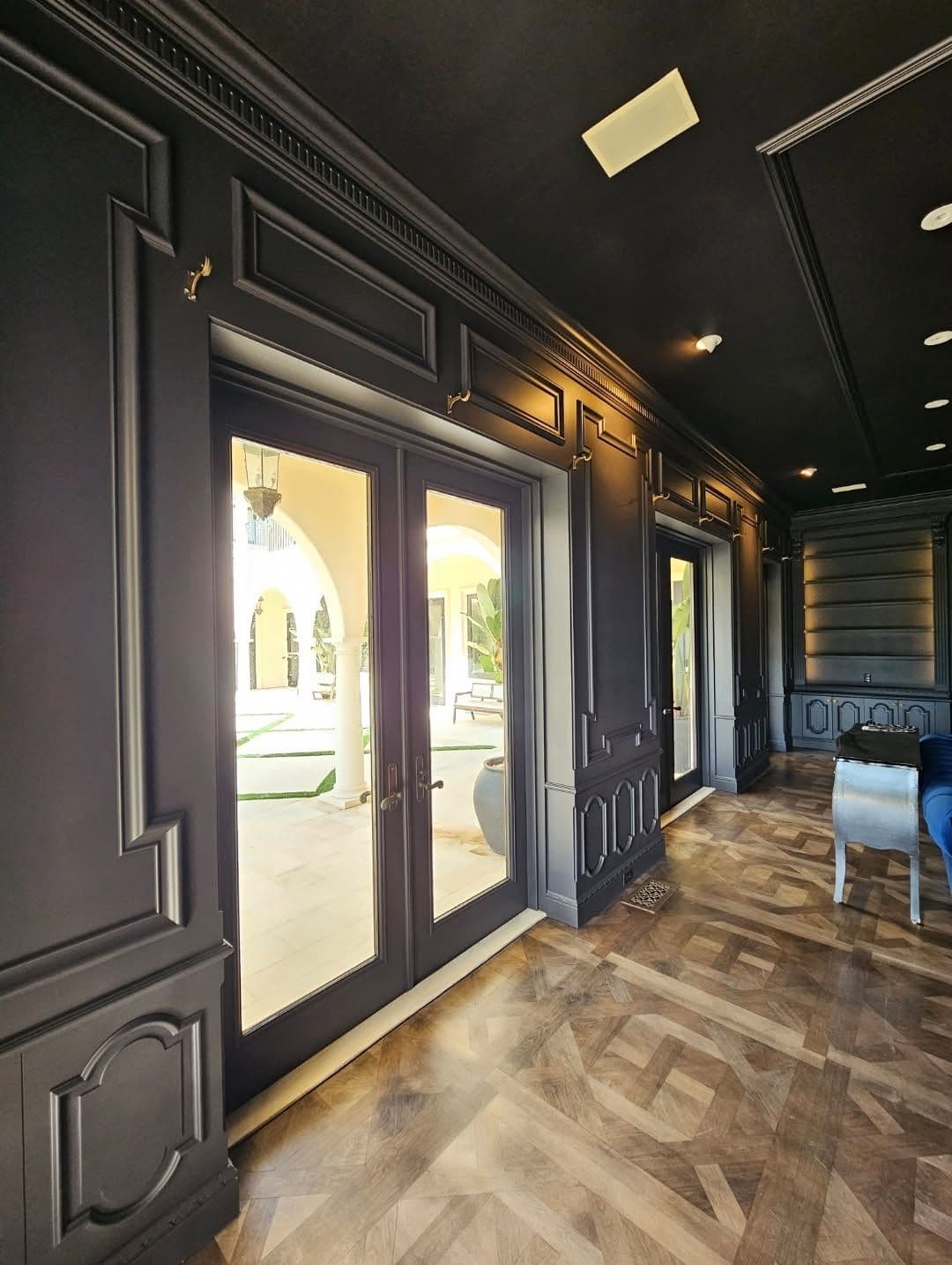 Interior Paneling and Ceiling Matte Black Finish image