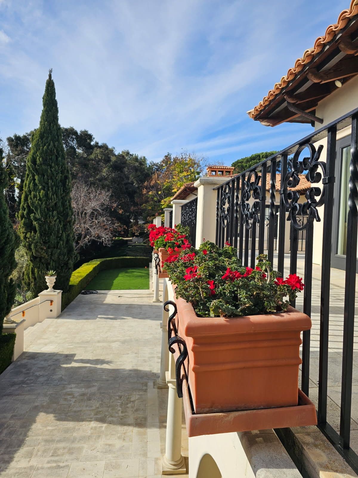 Wrought Iron Painting at Rancho Santa Fe Residence image