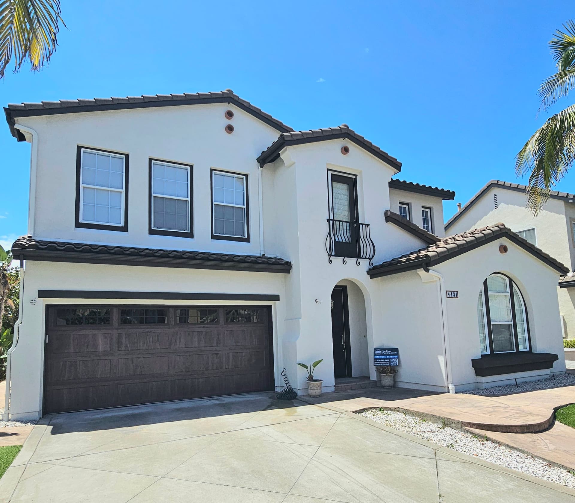 Carmel Valley Stucco Home Gets a Bold Modern Exterior Repaint image