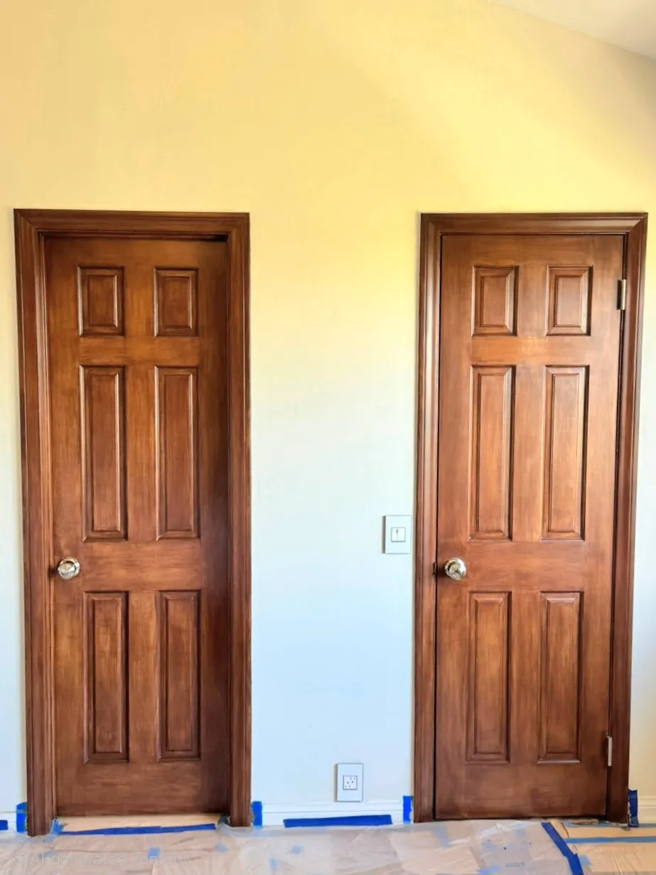 Gallery photos for Faux Wood Finish on Interior Doors and Trim in San Diego: Image #2